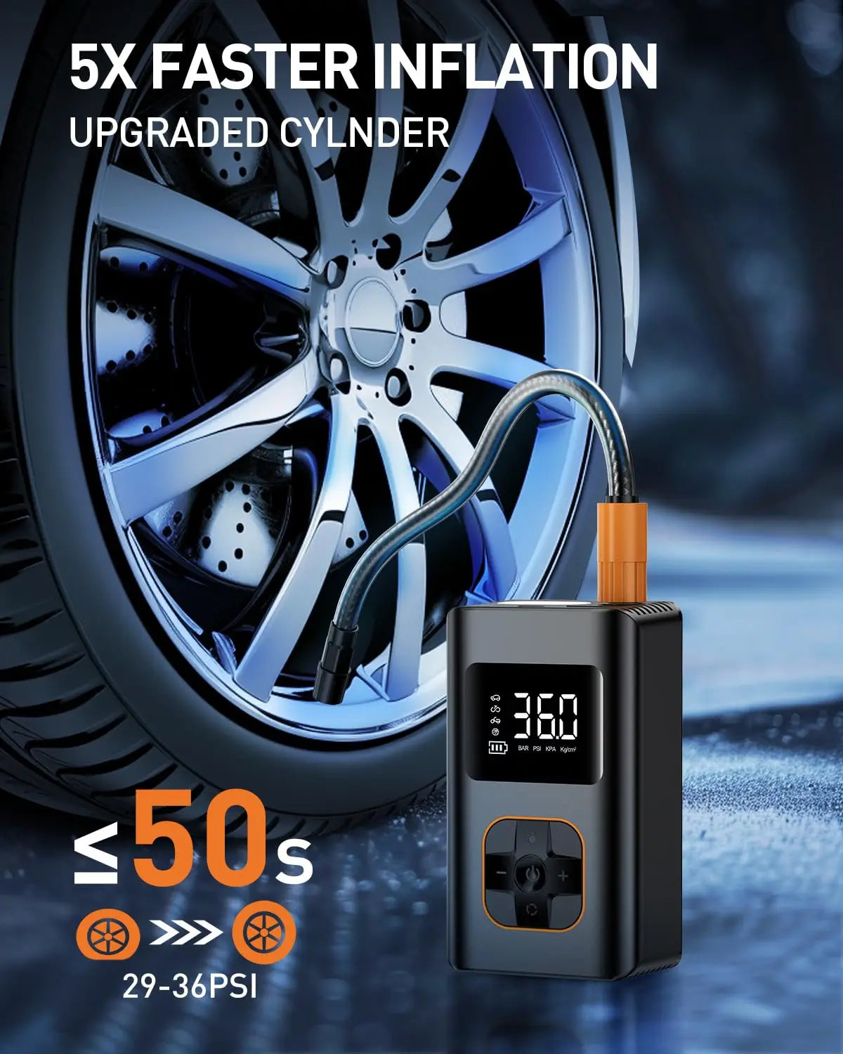 Tire Inflator Portable Air Compressor