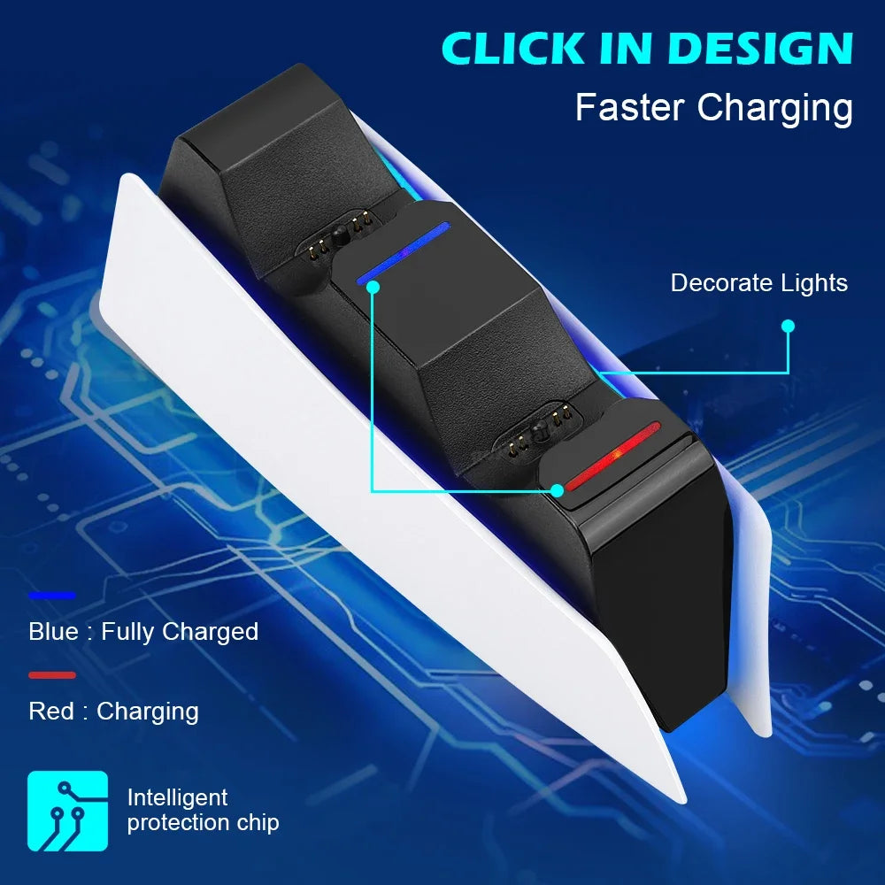 Dual Fast Charger Dock For PS5