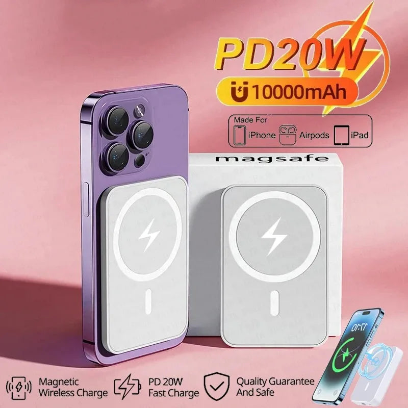 Magnetic Wireless Portable ChargerFor iPhone 13 14 15 16 17 Pro Max