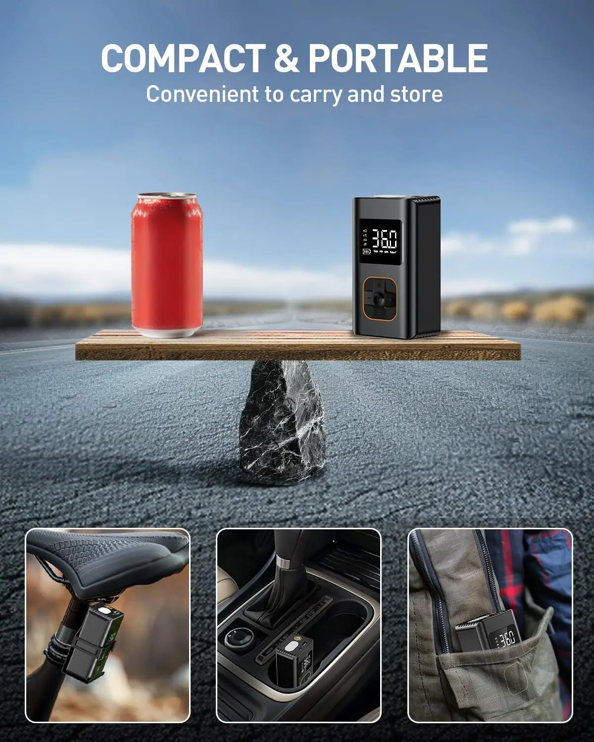 Tire Inflator Portable Air Compressor